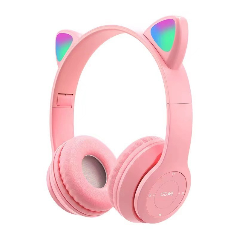 Беспроводные наушники с RGB ушками и микрофоном П